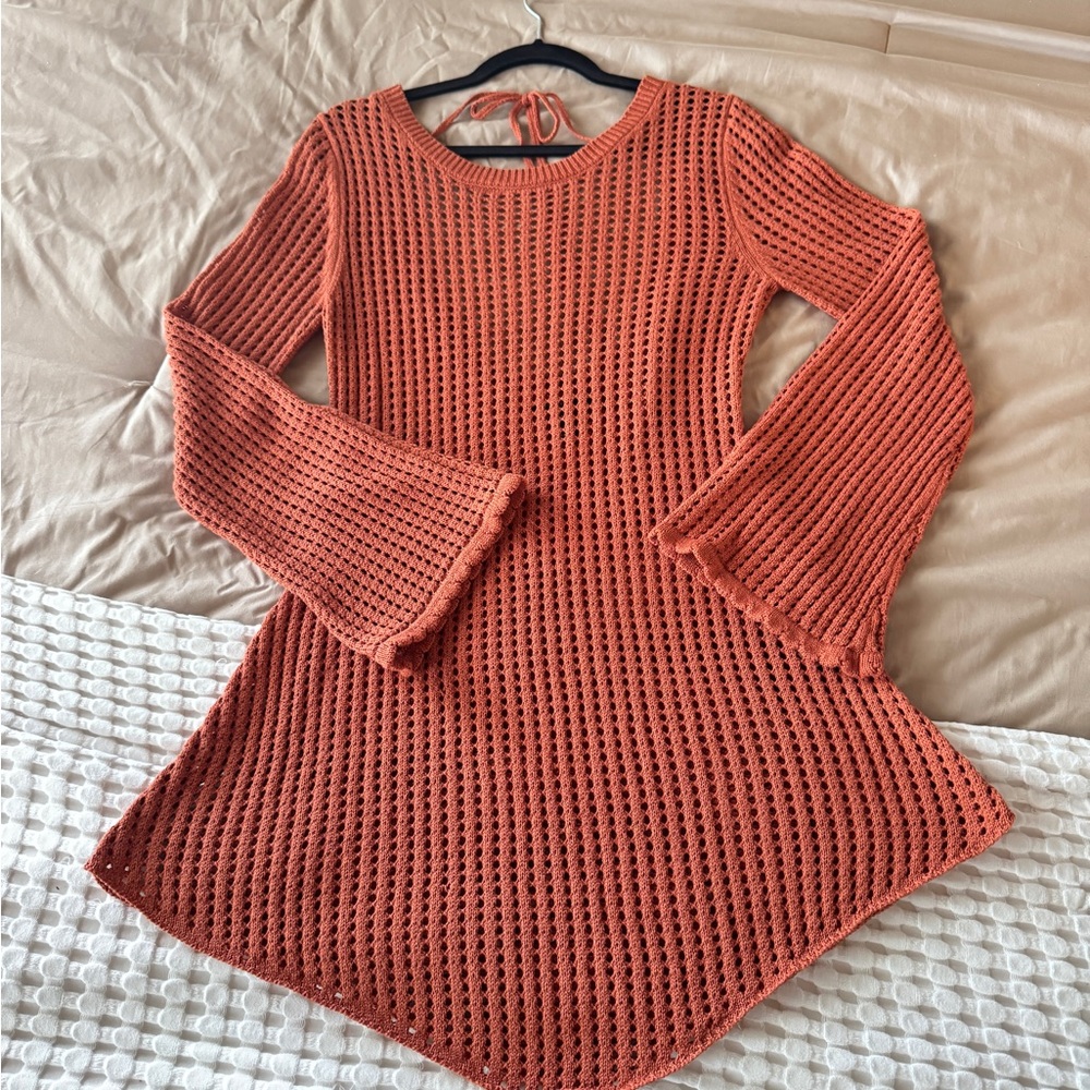 Forever 21 Burnt Orange Knit Sweater or Coverup